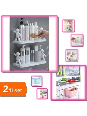 Hereveoyuncak 2 Adet Kendinden Yapışkanlı Organizer Özel Baharatlık Raf + Dolap Kapağı Organizeri TZ4F9A