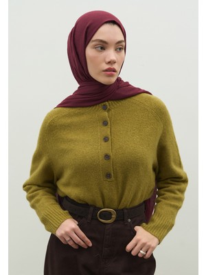 Fresh Vişne Çürüğü Kaşmir Dokulu Şal