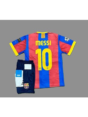 Special Arena Fc. B.a.r.c.e.l.o.n.a 2011 Sampiyonlar Ligi Finali Lionel M'essi Nostalji Çocuk Forması 4'lü SET0001