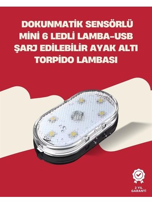 Erbar Uzun Ömürlü Lityum Bataryalı Kompakt Araba Iç Mekan LED Işıklar - M603R598-K60603