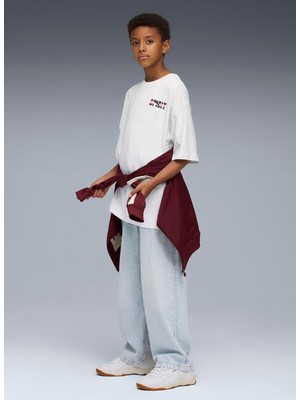 Puma Düz Gri Erkek Çocuk T-Shirt 68928087-WARDROBE Ess Go Together O