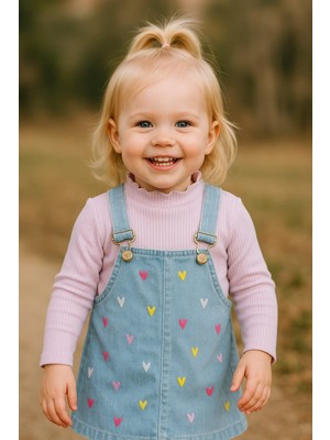 Baby Buu Laura Baby Kız Bebek Çocuk Sevimli Kot Elbise