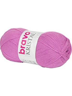 Bravo Kristal Lif İplik Akrilik Malzeme ile Gül Kurusu Renk 100 Gram 470 Metre