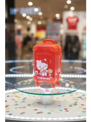 Miniso Sanrio Lisanslı Hello Kitty Mini Bavul Saklama Kutusu