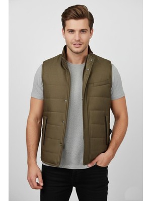 Bigazzi Erkek Spor Hakim Yaka Yelek Regular Kalıp 959-309 BGL-ST04875