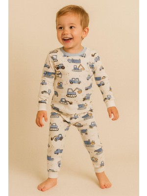Katia & Bony Erkek Çocuk Traktör Desenli Pijama Takımı