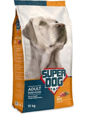 Super Dog Biftekli Yetişkin Köpek Maması 15 kg