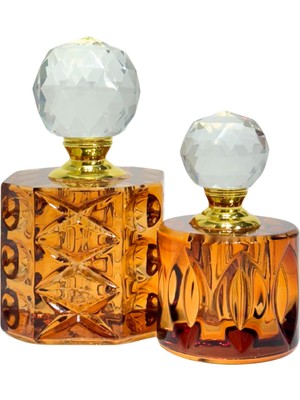 Lara Decor Prizma Turuncu Parfüm Şişesi Seti