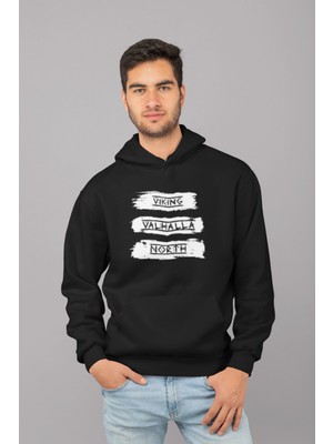 Nevermind Viking Valhalla North Unisex Kapüşonlu Sweatshirt