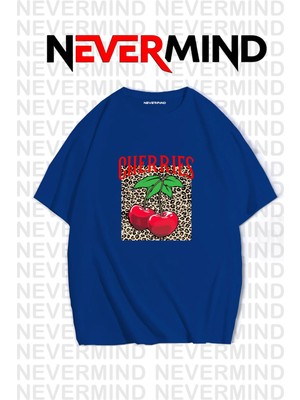 Nevermind Cherries Baskılı Oversize Unisex Tişört