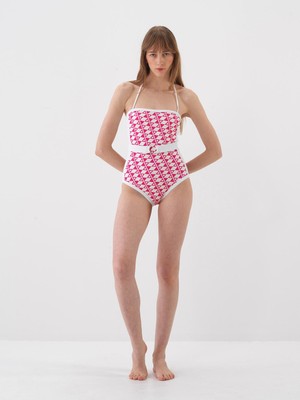 Xint Kadın Pembe Formunu Koruyan Regular Fit Mayo