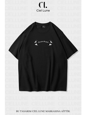 Nevermind No Rain No Gain Baskılı Özel Oversize Unisex Tişört