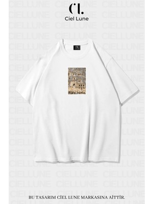 Nevermind Myra Adalia Baskılı Özel Oversize Unisex Tişört