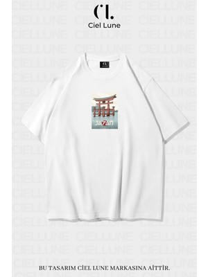 Nevermind Unisex Kadın Erkek Japan Baskılı Özel Tasarım Oversize Tişört Beyaz