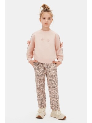 Nk Kids Kız Çocuk 4-8 Yaş Fiyonk Detaylı Sweatshirt Krem