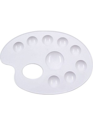 Küçük Plastik Resim Boya Paleti, Okul ve Resim Çalışmaları Için Uygun