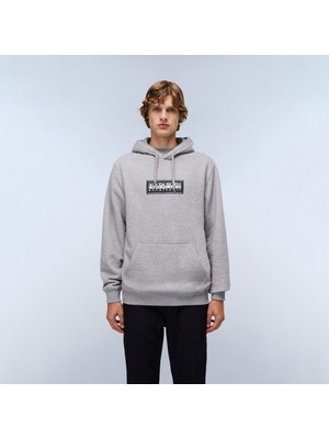 Napapijri B-Box Logo Erkek Gri Sweatshirt.-