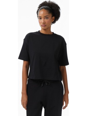 United4 Unıted4 Kadın Siyah T-Shirt.syh