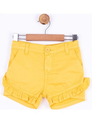 Nk Kids Kız Bebek 1-3 Yaş Fırfır Detaylı Şort 54716 Sarı