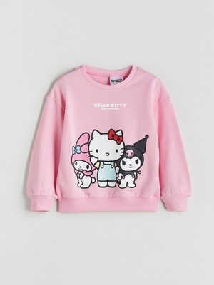 LC Waikiki Artı Yeni Sezon Bisiklet Yaka Kuromi Baskılı Kız Çocuk SWEATSHIRT_8684689151370