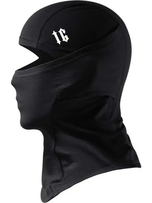 Flex Memleket Şehir Plaka Reflektörlü Siyah Kar Maskesi Balaklava Boyunluk Bere Maske