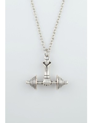 IDR Halter - Dambıl Gümüş Kaplama Düz Zincir Kolye