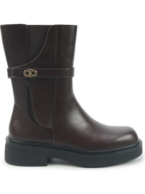 Nine West CANGER 5PR Kahverengi Kadın Düz Bot