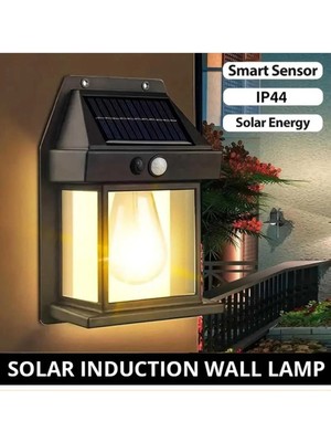 Tekli Suya Dayanıklı Hareket Sensörlü Güneş Enerjili Balkon Bahçe Aydınlatması Ampul