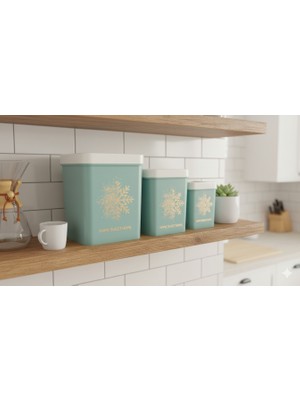 Ny Home 3lü Ponte Saklama Kutusu Seti Yeşil