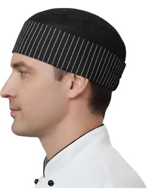 Formteks Aşçı Fileli Kep Çizgili