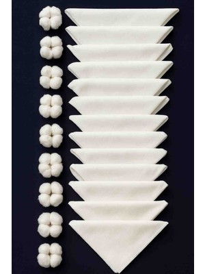 Tüm Cilt Tipleri Için %100 Pamuk 10'lu Beyaz Ince Penye Bebek Ağız Mendili 25X25 cm