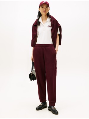 Tommy Hilfiger Kırmızı Kadın Standart Eşofman Altı WW0WW46145XIH