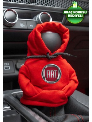 Mikasso Fiat Kırmızı Vites Hoodie Araç Vites Kıyafeti Vites Poları Oto Aksesuarı Vites Topuzu Sweatshirt Tr