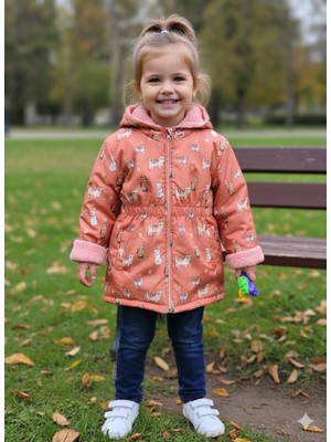 Şimo Butik Kız Çocuk Mont Kışlık Spor Içi Mifyonlu Kapüşonlu &kaban & Parka, !!! Dar Kalıp