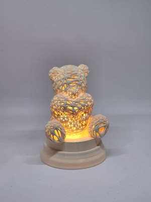 Ledli Ayıcık Gece Lambası - Dekoratif 3D Maket Hediyelik