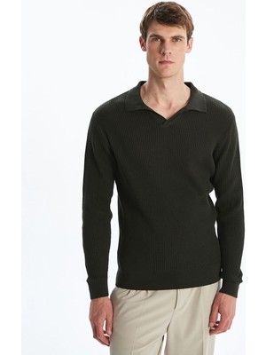 LC Waikiki Yeni Sezon Polo Yaka Erkek Triko KAZAK_8684685379099