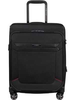 Samsonite Siyah Pro-Dlx-6 Spinner - Körüklü 4 Tekerlekli Kabin Boy Valiz 55 cm