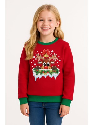 Reiz Kız Çocuk Baskılı Sweatshirt