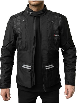 Venom Tourex Siyah Motosiklet Mont S Beden Su ve Rüzgar Geçirmez Dayanıklı Yapı ile Konfor