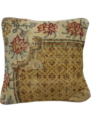 Kilim Antik El Dokuma Halı Kırlent Yastık Kılıfı 0250 - Vintage - Çok Renkli