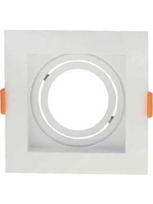 Ack Pc Beyaz Spot Armatür Kare Ack AH03-05000