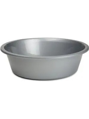 43×15 cm Gri Plastik Leğen – Çok Amaçlı, Dayanıklı ve Pratik