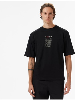 United4 Unıted4 Erkek Siyah T-Shirt.syh
