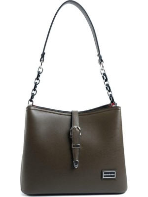 Silver & Polo Haki SP974 Kadın Omuz Çantası