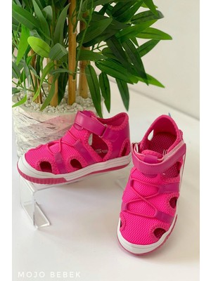 Sanbe Kız Çocuk Suni Deri Sandalet 501N6601 Fuşya