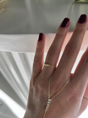 Gümüş Yaprak Yüzük