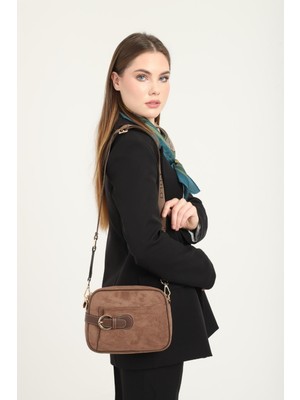 Silver & Polo Kahve SP1256 Kadın Çapraz Çanta