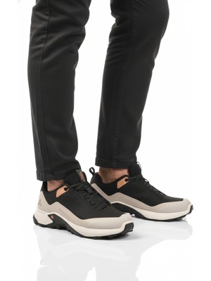 Humtto Siyah Bej Kaymaz Taban Su Geçirmez Erkek Outdoor Ayakkabı 110396A-1 M
