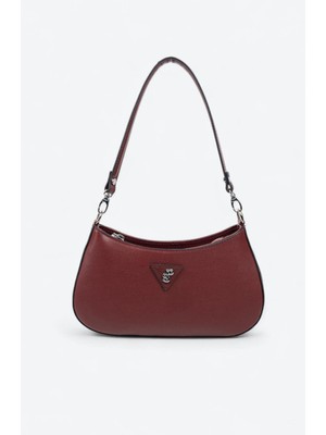 Silver & Polo Silver Polo Bordo - Bordo Düz Kadın Omuz Çantası SP1251