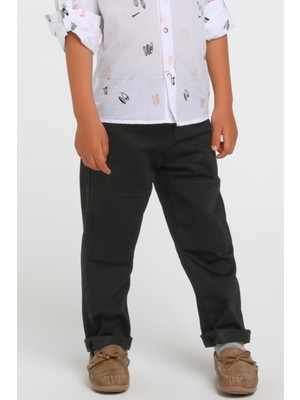 Jacklions Jack Lions Erkek Çocuk 1-5 Yaş Yumuşak Denim Pantolon 2446 Siyah